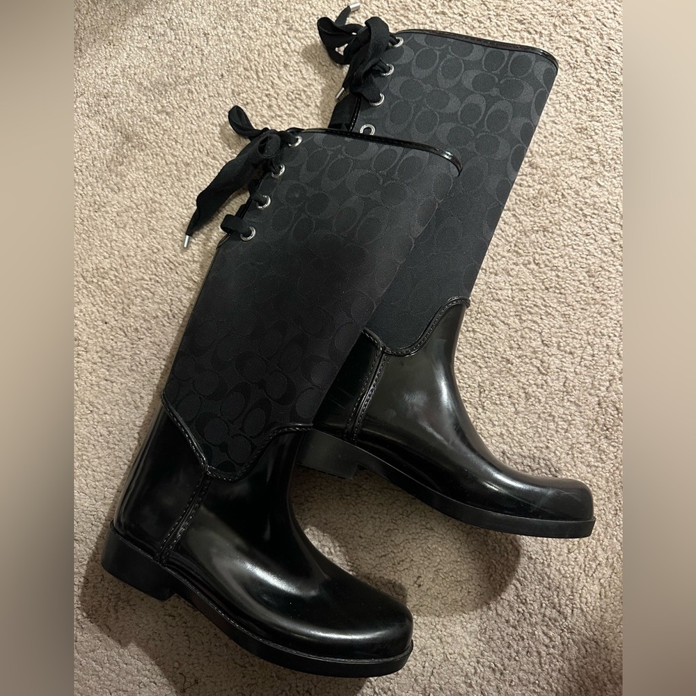 Coach Tristee Signature Rain Boots